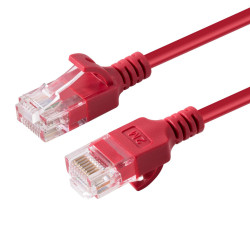 U/UTP CAT6A Slim 0.25M Red