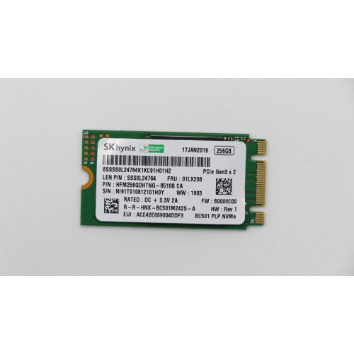 256GB M.2 PCIe NVMe Solid