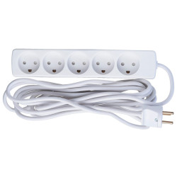 5-way Danish Power Strip 5m