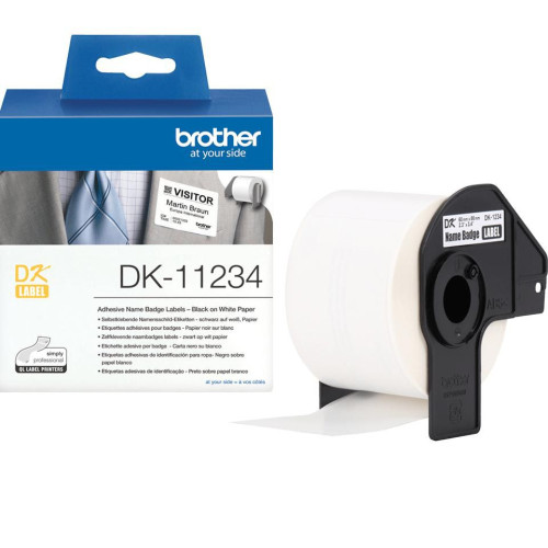 Labels 86mm x 60mm - Black on