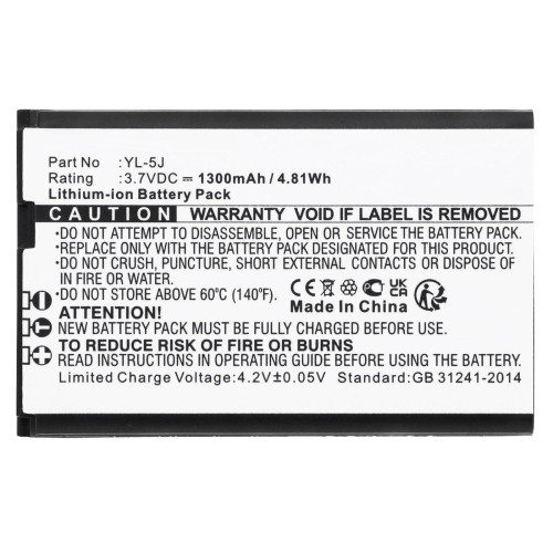 Battery 4.81Wh Li-ion 3.7V