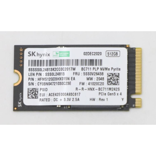 512GB M.2 2242 PCIe 3.0 x4