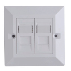 CAT6 Faceplate Dual Gang UK