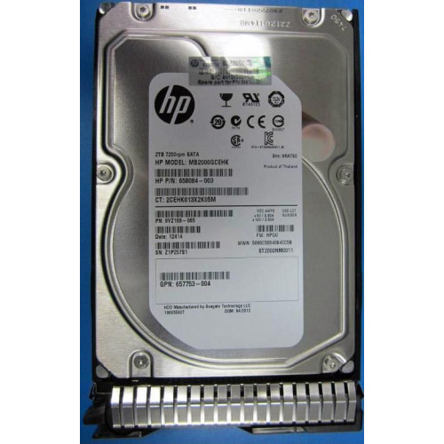 2TB 6G SATA 7.2k 3.5in