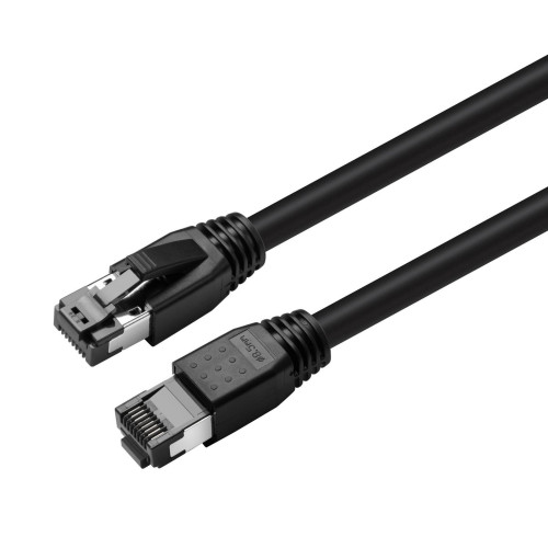 CAT8.1 S/FTP 0,50m Black LSZH