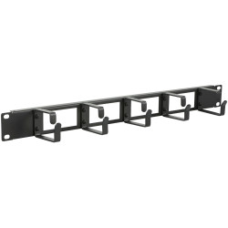 1U 19" CABLE ORGANIZER PANEL