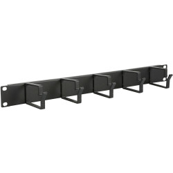 1U 19" CABLE ORGANIZER PANEL,
