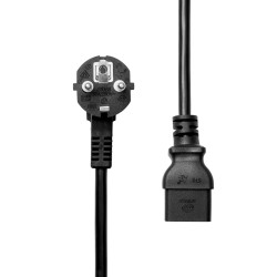 Power Cord Schuko Angled to