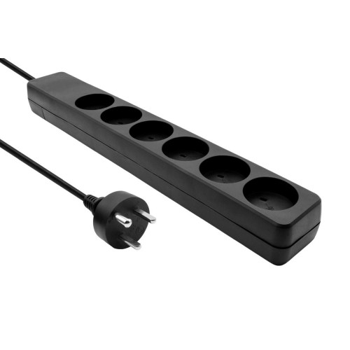 Danish IT Power Strip 6-way