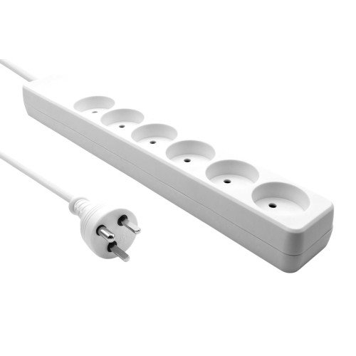 Danish Power Strip 6-way 1M