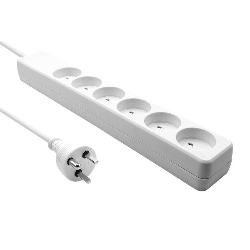 Danish IT Power Strip 6-way