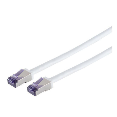 HIGH-FLEX Cat6a S/FTP White 2m