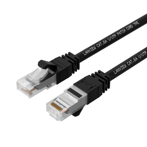 CAT6A S/FTP 5m Black LSZH,