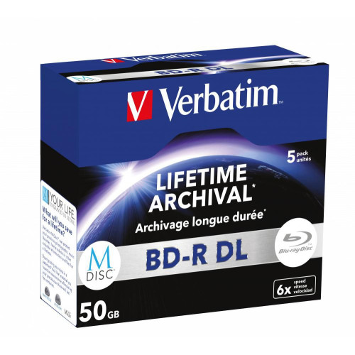 MDisc BD-R DL 6X 50GB 5 Pack