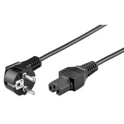 Power Cord CEE 7/7 - C15 1m