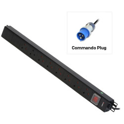 Vertical 8 Way PDU, 8 x UK