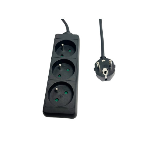 3-way Power Strip French Type