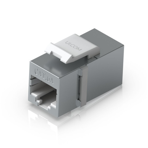 Pass-through Cat6A keystone