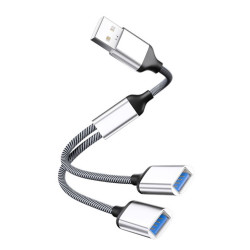USB-A to 2x USB-A Female,