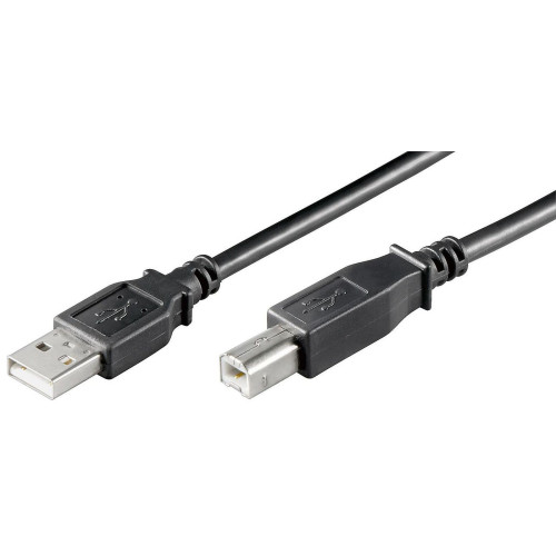 USB2.0 LSZH A-B 3m M-M, BLACK