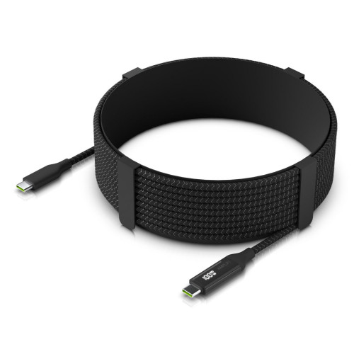 Braided power and data cable