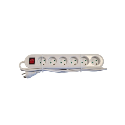 Power strip with 6 outlets