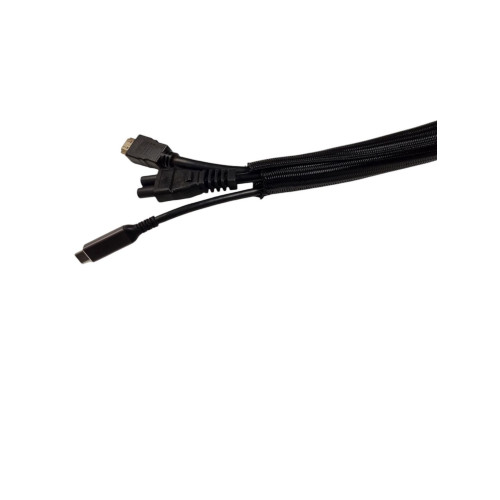 Self-closing braided sleeve