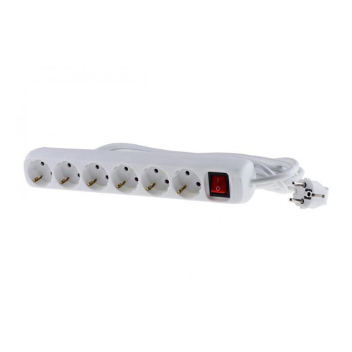 Schuko power strip with 6