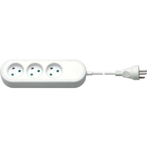 EL power strip with 3 earthed