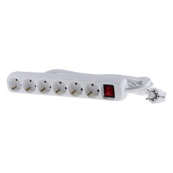 6-outlet Schuko power strip,