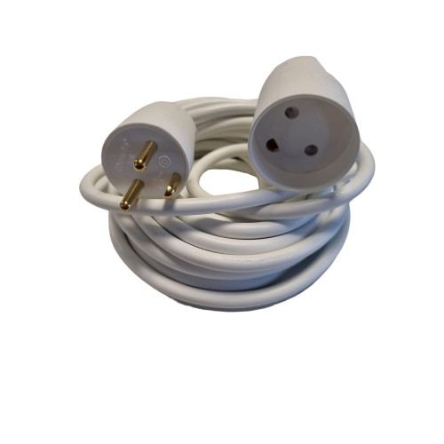 DK extension cord, white, 5.0