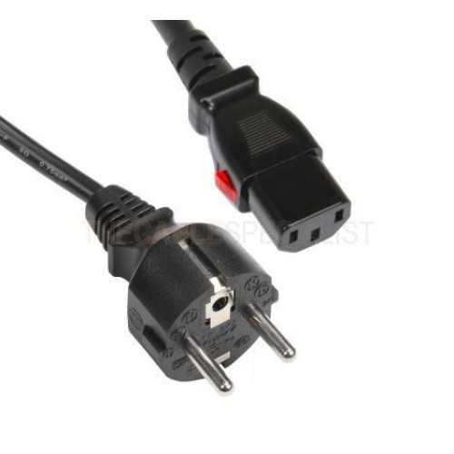 Schuko power cable black