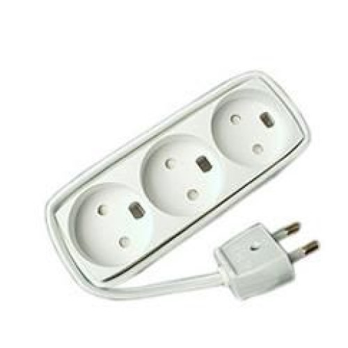Power strip with 3 outlets