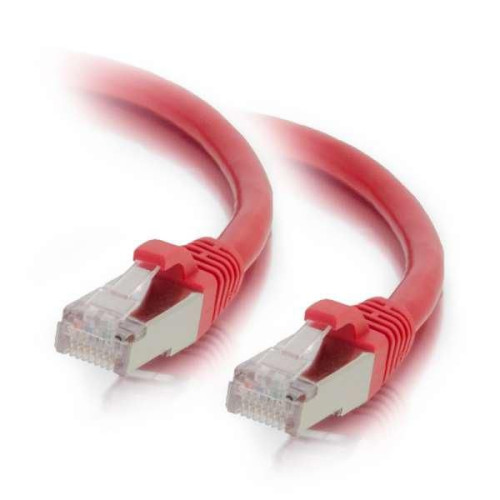 KAT6A S/FTP 0.5m, Red, Patch