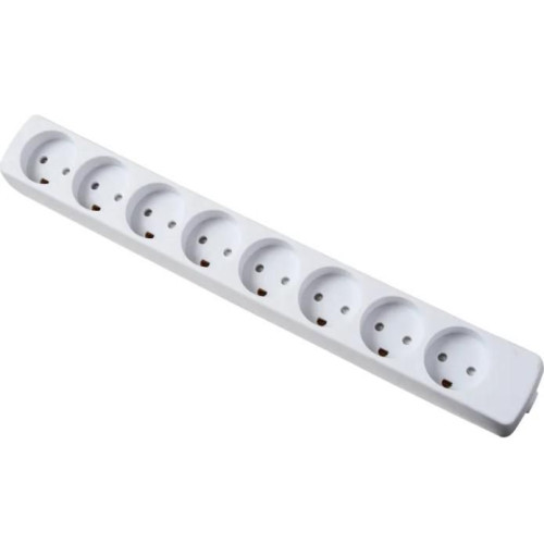Power strip 8 outlets earthed