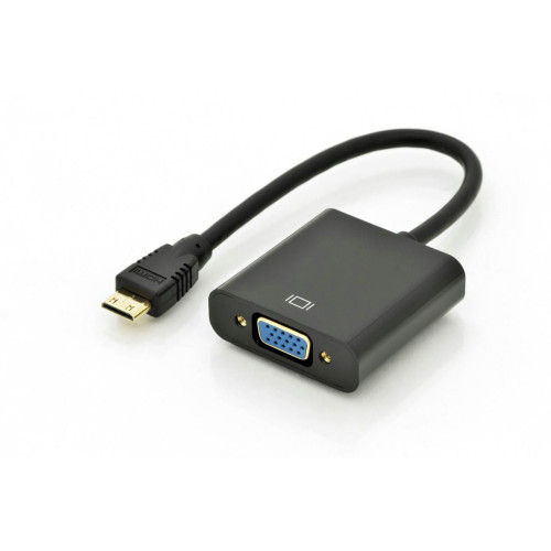 Mini HDMI: Male - VGA: Female