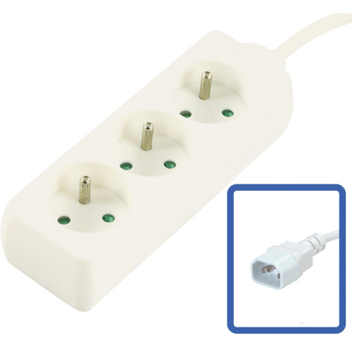 3-way Power Strip French Type