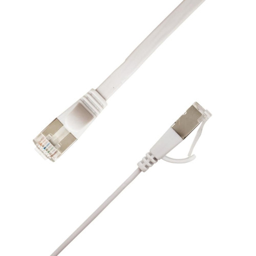 Flat U/FTP Cat6A White 1.5m