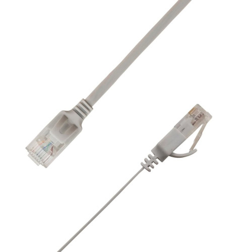 Flat U/UTP Cat6A Grey 1.5m
