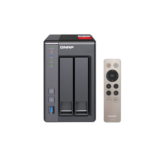 QNAP TS-251+ NAS Tower Intel® Celeron® J1900 2 GB DDR3L 0 TB QNAP QTS Grey
