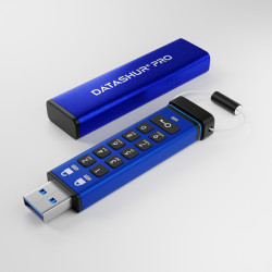 iStorage datAshur PRO 8 GB | Secure Flash Drive | FIPS 140-2 Level 3 Certified| NLNCSA DEP-V Certified | NATO Restricted Certified |AES-XTS 256-bit Hardware Encryption | PIN protected | Dust/Water Resistant