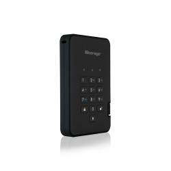 iStorage diskAshur² SSD 256GB Black | Secure Portable Solid State Drive |AES-XTS 256-bit Hardware Encryption | PIN protected | OS & Platform Independent | TAA Compliant |Brute force hack defence | Dust/Water Resistant