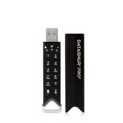 iStorage datAshur PRO2 64 GB | Secure Flash Drive | FIPS 140-2 Level 3 Certified | AES-XTS 256-bit hardware encryption | Password protected | Dust/Water-Resistant |