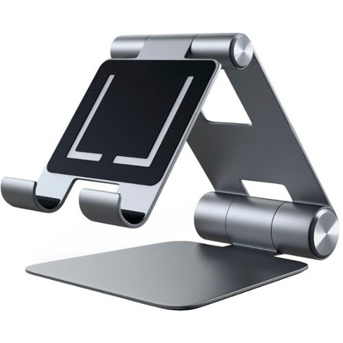 Satechi R1 Aluminum Hinge Holder Foldable Stand - Space Gray: Compatible with Most Tablets