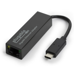 Plugable Technologies USB C to Ethernet Adapter, Fast and Reliable Thunderbolt or USB C to Gigabit Ethernet Adapter, Compatible with Windows, Mac, iPhone 15, ChromeOS, Dell XPS, Switch