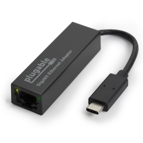 Plugable Technologies USB C to Ethernet Adapter, Fast and Reliable Thunderbolt or USB C to Gigabit Ethernet Adapter, Compatible with Windows, Mac, iPhone 15, ChromeOS, Dell XPS, Switch