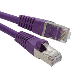 CablesDirect S/FTP CAT6A 1,5 m Netzwerkkabel Violett S/FTP [S-STP]