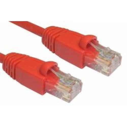 Cables Direct B5-110R 10m Cat5e U/UTP (UTP) Rouge câble de réseau - câbles de réseau (10 m, Cat5e, U/UTP (UTP), RJ-45, RJ-45, Rouge)