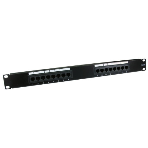Cables Direct 16 Port Cat5e Patch Panel 1U pezzo di pannello