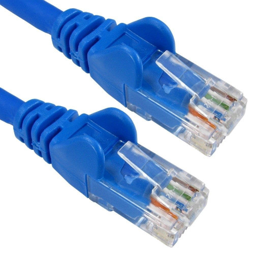 Scan Blue Cat 6 LSOH Patchkabel mit Knickschutz, 1 m, Blau